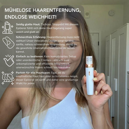 Serenosole™ BareBeauty Haar-Epilierer | Lässt deine Haut seidig weich anfühlen | Schmerzfreie Haarentfernung