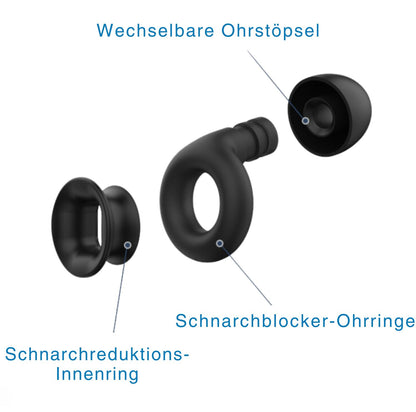 Serenosole™ SnoreShield | Bequeme Ohrstöpsel, die Schnarchen die ganze Nacht blockieren | Beste Schlaflösung 2025 (1+1 GRATIS)