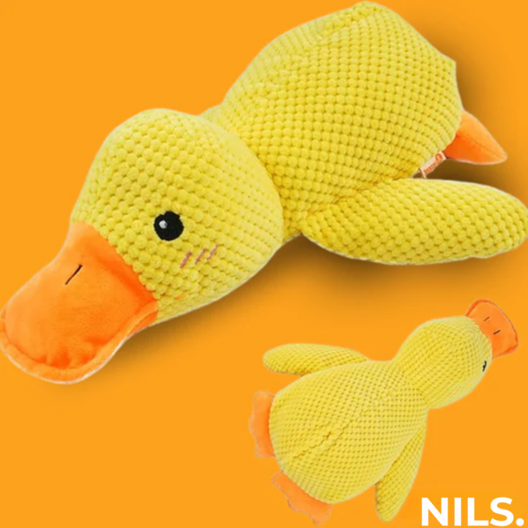 Serenosole™ CalmBuddy Anti-Stress Ente Hundespielzeug | Das ultimative Kuschelspielzeug für einen stressfreien Hund | Bester Stresskiller für Hunde 2024