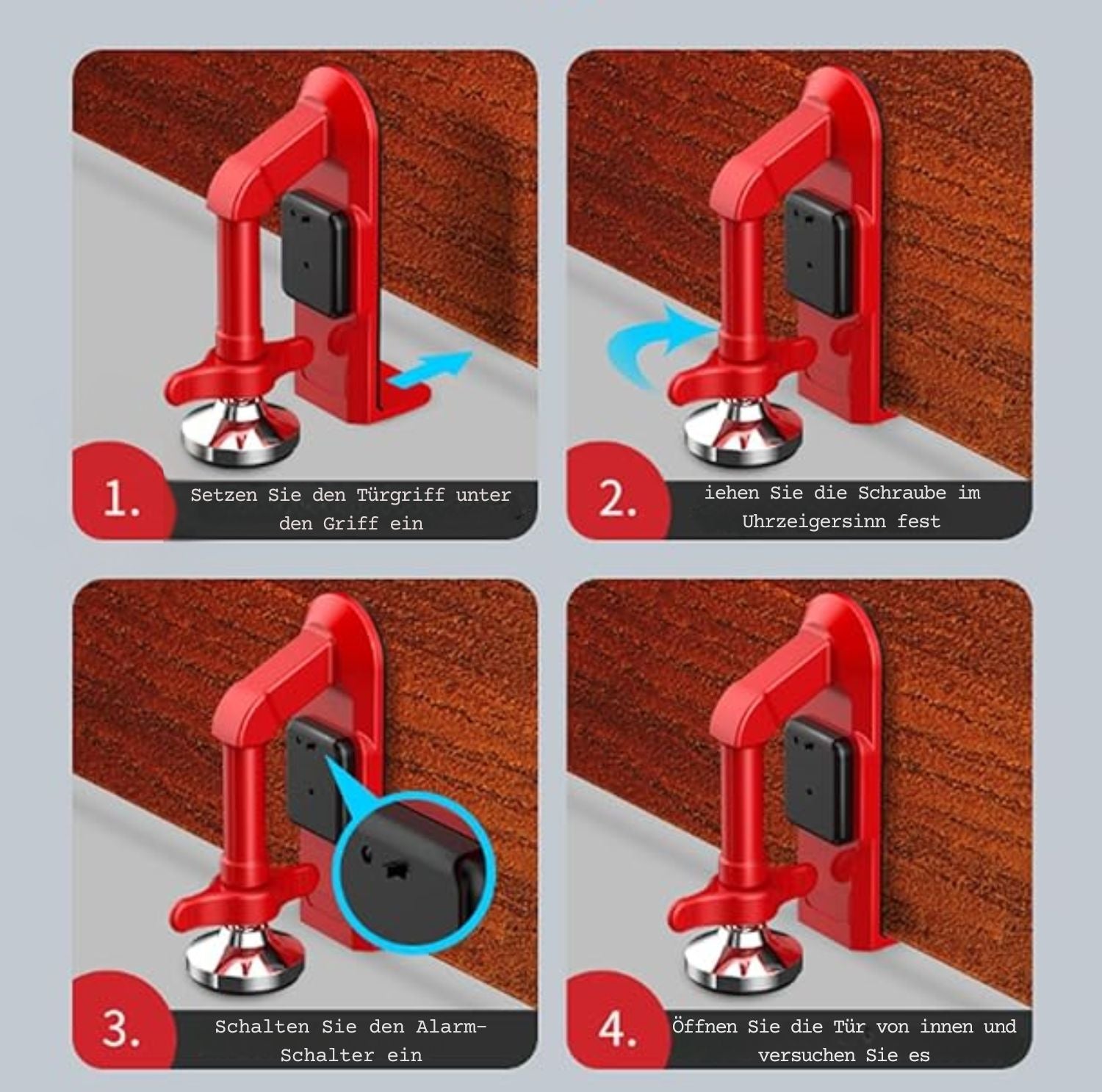 Serenosole™ AlertGuard Alarm-Türstopper | Bietet Sicherheit und ein beruhigendes Gefühl | Intelligentester Türstopper 2024