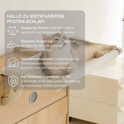 Serenosole™ CatNap Katzenbett | Ein gemütliches Plätzchen für deinen lieben Vierbeiner | Aus hochwertigen Materialien gefertigt