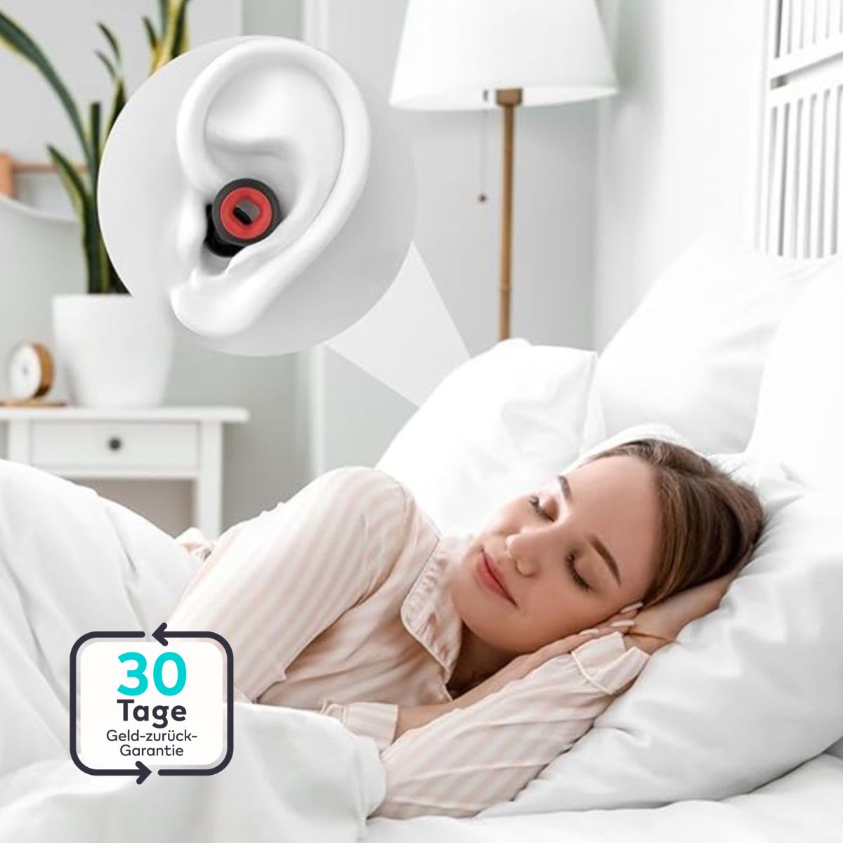 Serenosole™ SnoreShield | Bequeme Ohrstöpsel, die Schnarchen die ganze Nacht blockieren | Beste Schlaflösung 2025 (1+1 GRATIS)