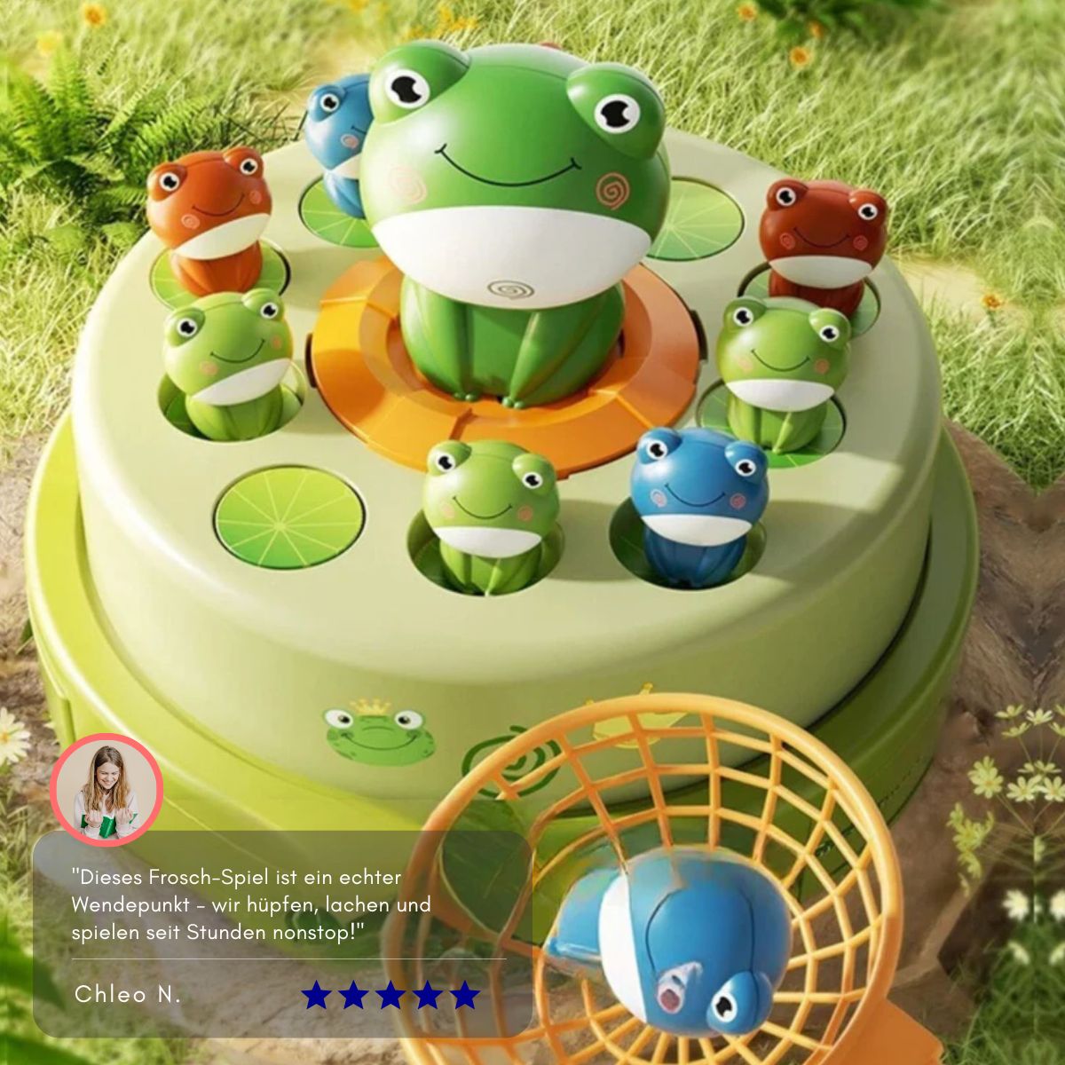 Serenosole™ FrogTastic Frosch-Spielset | Frösche, die springen, fangen und den Spaß zum Leben erwecken