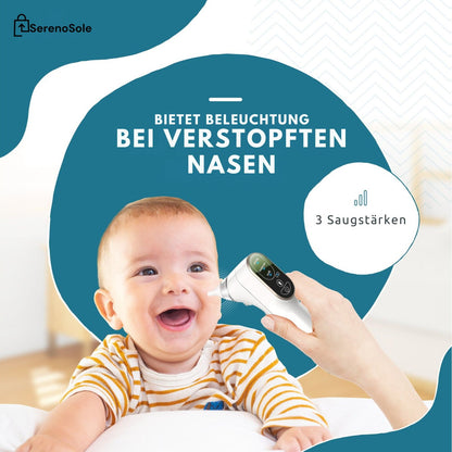 Serenosole™ BreatheEase Nasenreiniger | Reinigt die Nasenwege für leichtes Atmen | Beste Lösung für verstopfte Nase Baby 2024