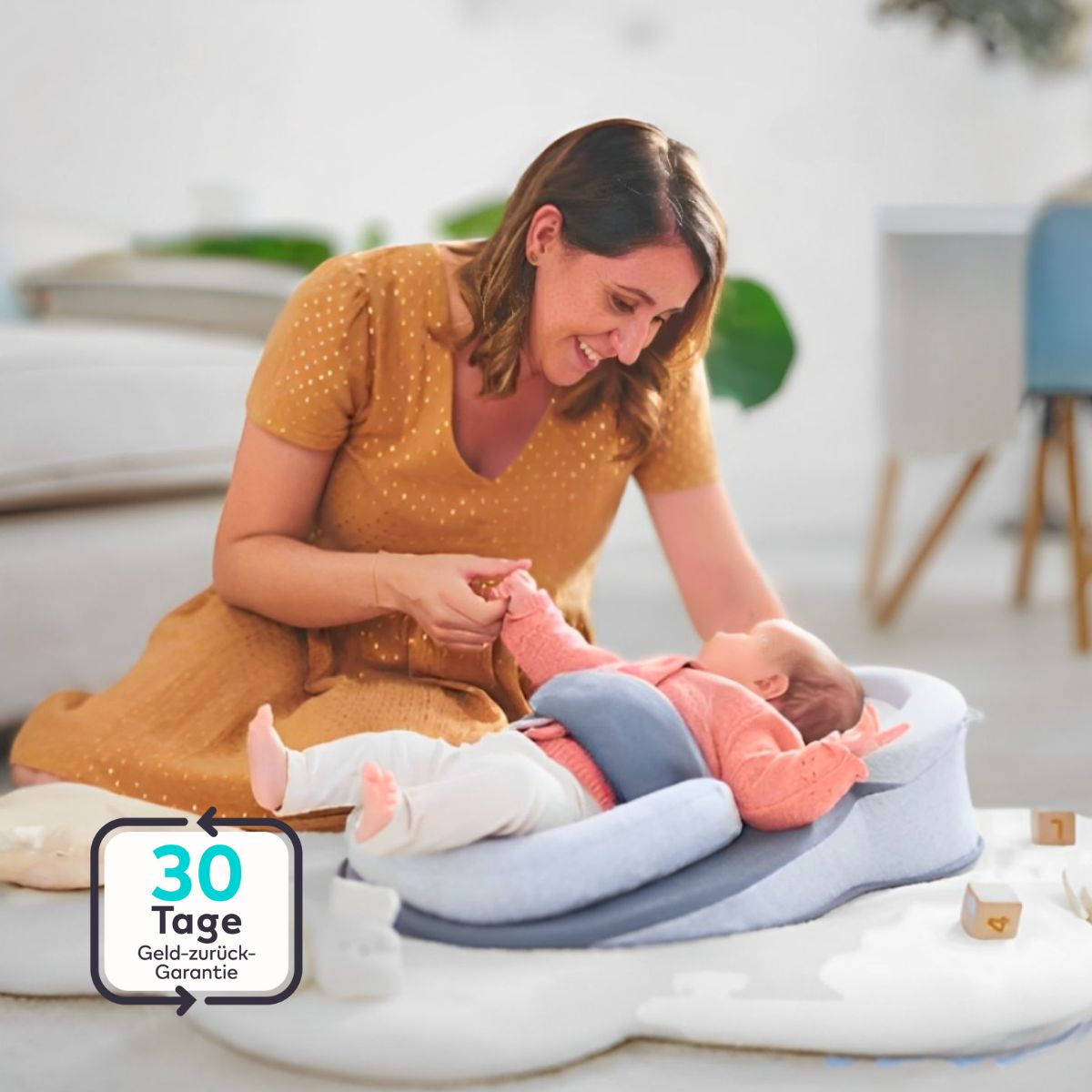 Serenosole™ BabyNest | Hilft deinem Baby, ruhig zu schlafen, mit sanfter Unterstützung für Kopf und Bauch | Ultimative Baby-Schlafunterstützung 2025