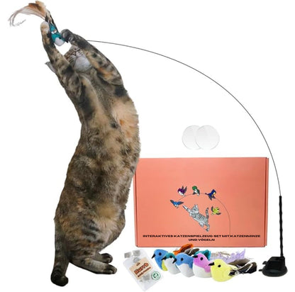 Serenosole™ BirdyWhisker Vogel-Simulationsspielzeug für Katzen | Stimuliere den natürlichen Jagdinstinkt einer Katze | Bester Jagdspielzeug 2024