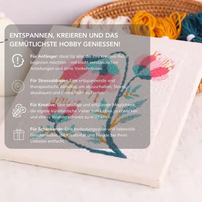 Serenosole™ ArtfulStitch | Entdecke ein neues, entspannendes Hobby | Komplettset (Du kannst sofort loslegen)